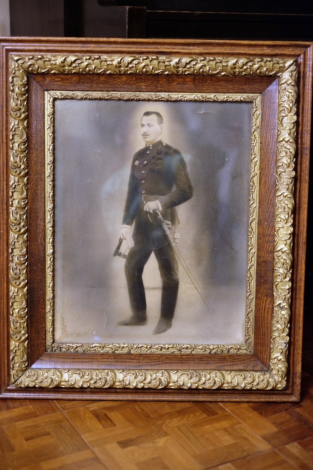 Antique Albumen Print of Uniformed Soldier with Sword – For My Generation